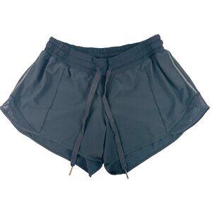Lululemon Hotty Hot II Shorts Womens Size 4 Black Running Athleisure